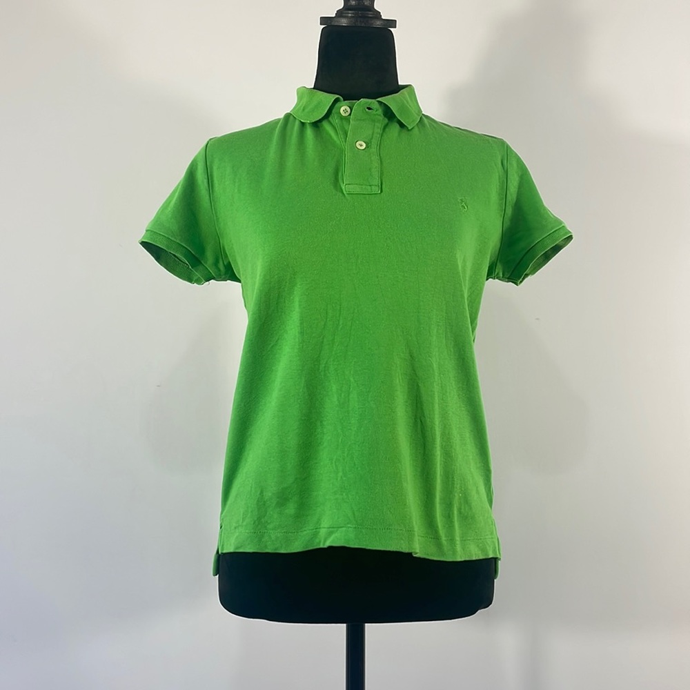 Polo by Ralph Lauren Sport, Classic Fit, Slim Fit, Green, Small, women’s - Picture 2 of 13